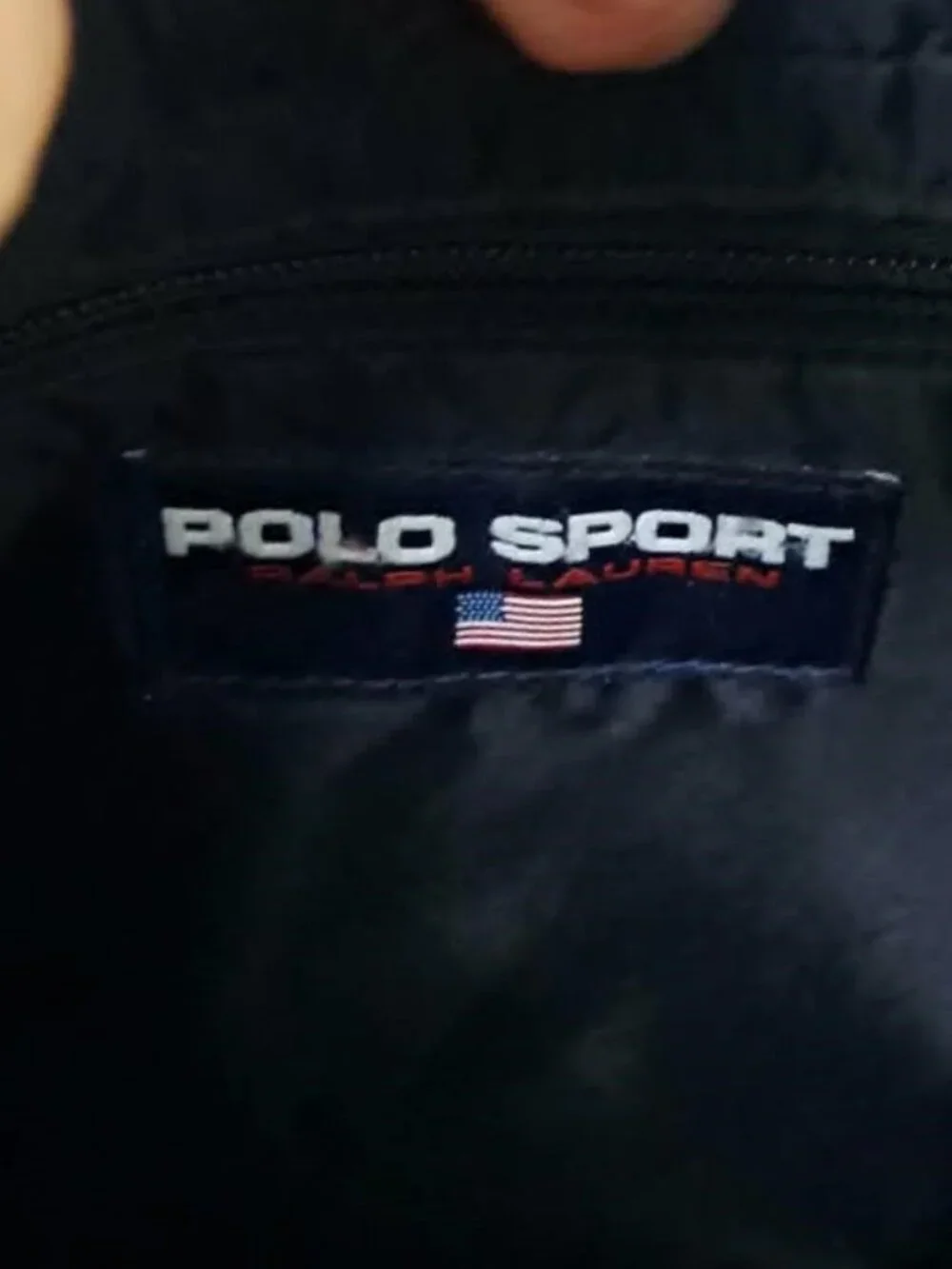 Vintage Polo Sport Ralph Lauren Black Nylon Puffer Hobo Bag Crossbody - Picture 3 of 13